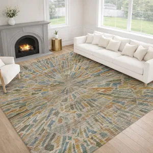 Machine Washable Nexus Seaside 3\' x 5\' Rug