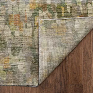 Machine Washable Nexus Basil 8\' x 8\' Round Rug