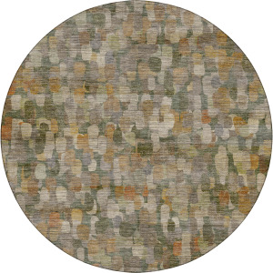 Machine Washable Nexus Basil 8' x 8' Round Rug
