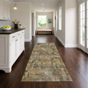 Machine Washable Nexus Basil 2\'3\" x 7\'6\" Runner Rug