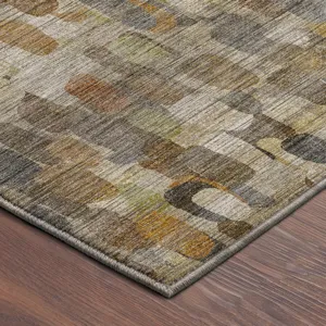 Machine Washable Nexus Beige 2\'3\" x 7\'6\" Runner Rug