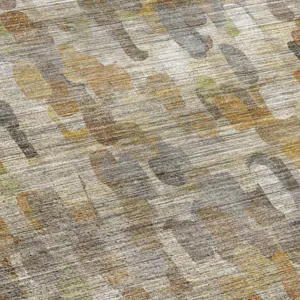 Machine Washable Nexus Beige 2\'3\" x 7\'6\" Runner Rug