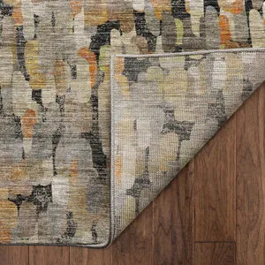 Machine Washable Nexus Black 2\'3\" x 7\'6\" Runner Rug