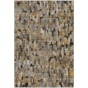 Machine Washable Nexus Black 5\' x 7\'6\" Rug