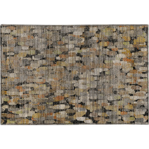 Machine Washable Nexus Black Rug