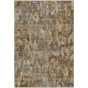 Machine Washable Nexus Chocolate Rug