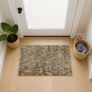 Machine Washable Nexus Chocolate 1\'8\" x 2\'6\" Rug