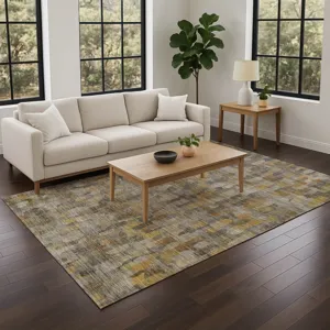 Machine Washable Nexus Gray 9\' x 12\' Rug