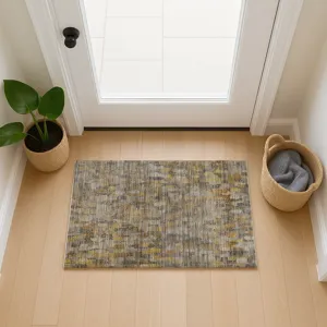 Machine Washable Nexus Gray 1\'8\" x 2\'6\" Rug