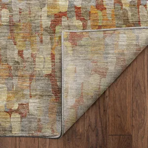 Machine Washable Nexus Paprika 9\' x 12\' Rug