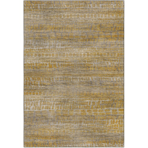 Machine Washable Nexus Gold Rug