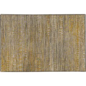 Machine Washable Nexus Gold Rug