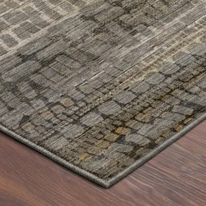Machine Washable Nexus Gray 9\' x 12\' Rug