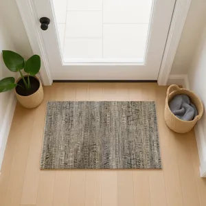 Machine Washable Nexus Gray 1\'8\" x 2\'6\" Rug
