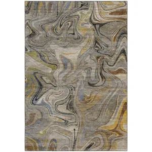 Machine Washable Nexus Gray Rug