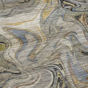 Machine Washable Nexus Gray 3\' x 5\' Rug