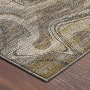 Machine Washable Nexus Ivory 9\' x 12\' Rug