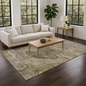 Machine Washable Nexus Ivory 9\' x 12\' Rug