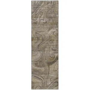 Machine Washable Nexus Ivory 2'3" x 7'6" Runner Rug