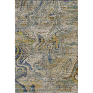Machine Washable Nexus Putty Rug