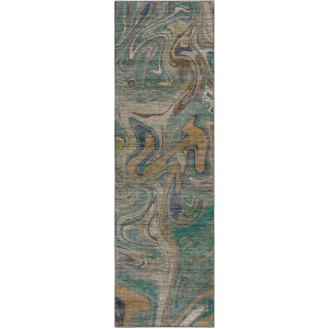 Machine Washable Nexus Teal 2'3