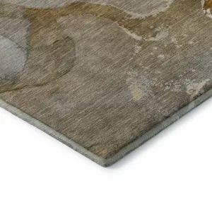 Luxury Washable Odyssey Chocolate 5\' x 7\'6\" Rug