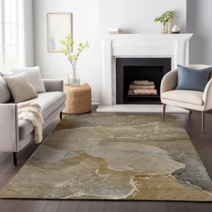 Luxury Washable Odyssey Chocolate 5\' x 7\'6\" Rug
