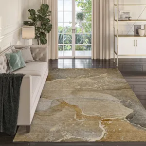 Luxury Washable Odyssey Chocolate 5\' x 7\'6\" Rug