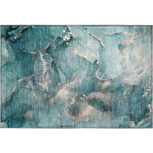 Luxury Washable Odyssey Teal Rug