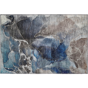 Luxury Washable Odyssey Blue Rug