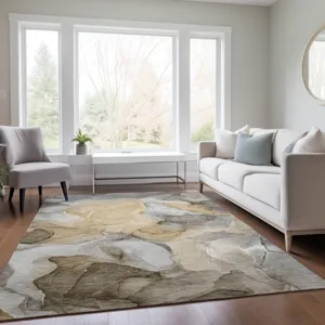 Luxury Washable Odyssey Taupe 10\' x 14\' Rug