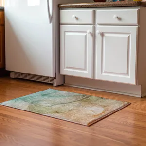Luxury Washable Odyssey Taupe 1\'8\" x 2\'6\" Rug