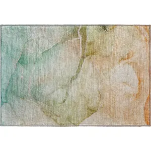 Luxury Washable Odyssey Taupe 1\'8\" x 2\'6\" Rug