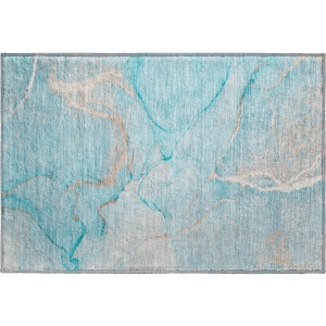 Luxury Washable Odyssey Teal Rug