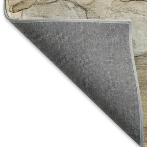Luxury Washable Odyssey Brown 3\' x 5\' Rug