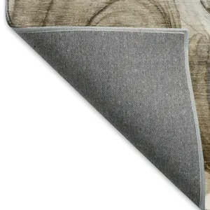 Luxury Washable Odyssey Beige 3\' x 5\' Rug