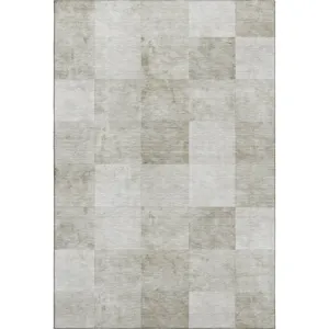Machine Washable Indoor/Outdoor Pacifica Beige 2\'6\" x 3\'10\" Rug