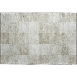 Machine Washable Indoor/Outdoor Pacifica Beige 1\'8\" x 2\'6\" Rug