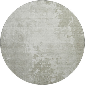Machine Washable Indoor/Outdoor Pacifica Linen 8' x 8' Round Rug