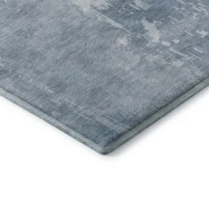 Machine Washable Indoor/Outdoor Pacifica Sky 2\'3\" x 7\'6\" Runner Rug