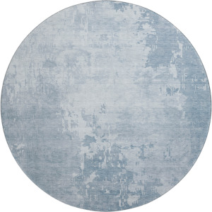 Machine Washable Indoor/Outdoor Pacifica Sky 8' x 8' Round Rug