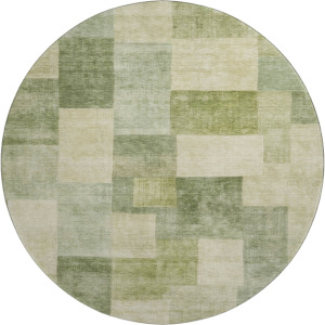 Machine Washable Indoor/Outdoor Pacifica Aloe 8' x 8' Round Rug
