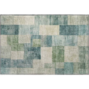 Machine Washable Indoor/Outdoor Pacifica Seafoam Rug