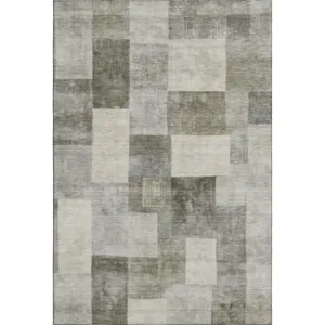Machine Washable Indoor/Outdoor Pacifica Taupe 8\' x 10\' Rug