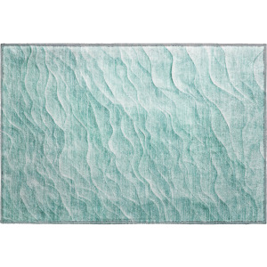 Machine Washable Indoor/Outdoor Pacifica Aqua Rug