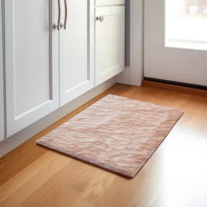 Machine Washable Indoor/Outdoor Pacifica Coral 1\'8\" x 2\'6\" Rug