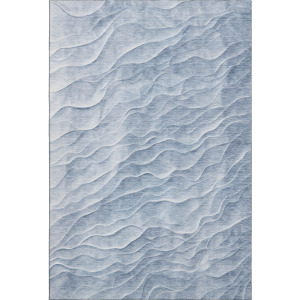 Machine Washable Indoor/Outdoor Pacifica Denim Rug