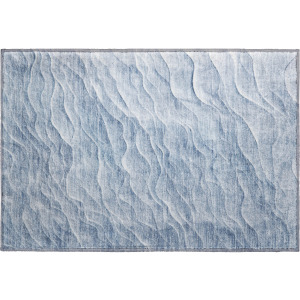 Machine Washable Indoor/Outdoor Pacifica Denim Rug