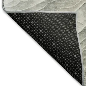 Machine Washable Indoor/Outdoor Pacifica Taupe 2\'3\" x 7\'6\" Runner Rug