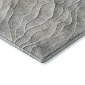 Machine Washable Indoor/Outdoor Pacifica Taupe 2\'3\" x 7\'6\" Runner Rug